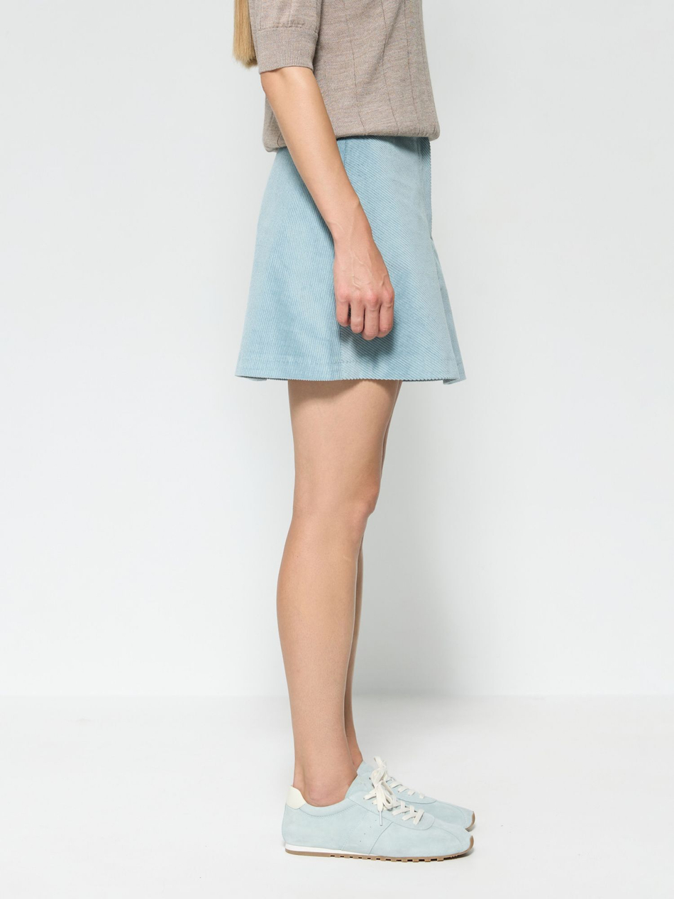 Юбка мини из вельвета