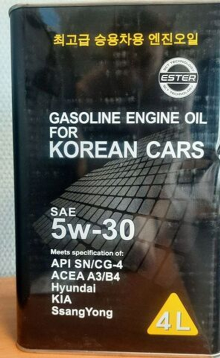 FF 6714 for KIA HYUNDAI 5W30/4л ж/б/Масло моторное