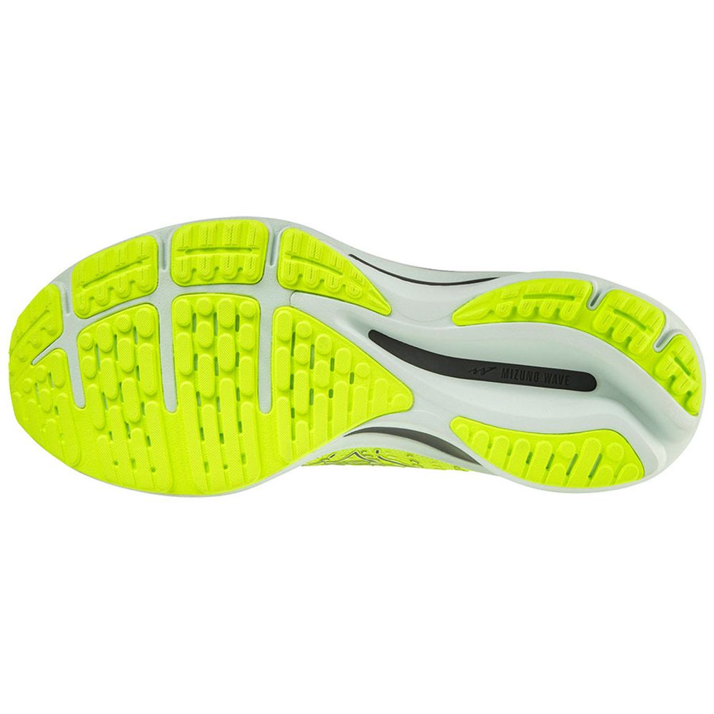 Кроссовки беговые мужские MIZUNO Wave Rider 25 J1GC210315, р.UK10, (рос.43,5), салатовый