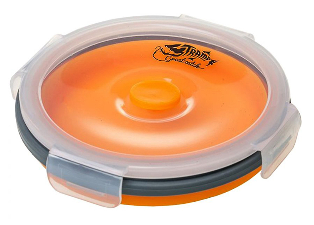 Складной контейнер с крышкой-защелкой 800 мл Tramp TRC-087-9111