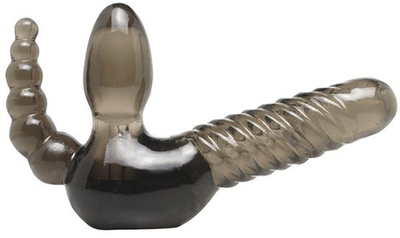 Безремневой страпон с анальным стимулятором