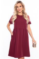 Платье "Богемия" (бордо) П3038 LT Collection (Акция)