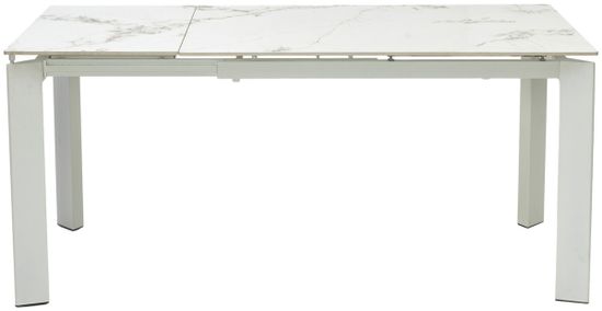 Стол CORNER 120 GLOSS GOLDEN JADE SOLID CERAMIC / WHITE