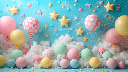 Фотофон "Воздушные шары" арт. ФФ915-6