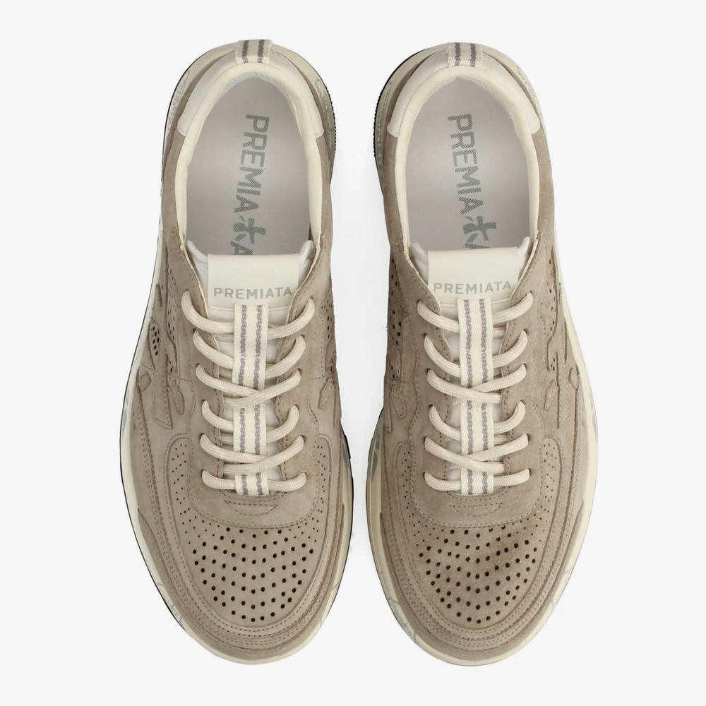 Замшевые кроссовки Premiata Nous 8288 с перфорацией