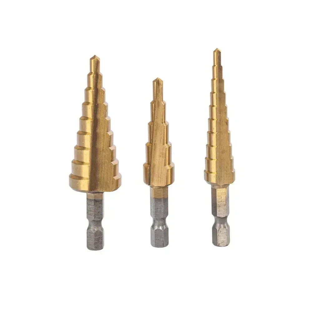 Сверло ступенчатое по металлу 3 шт 3-12 4-12 4-20 в чехле KROFT