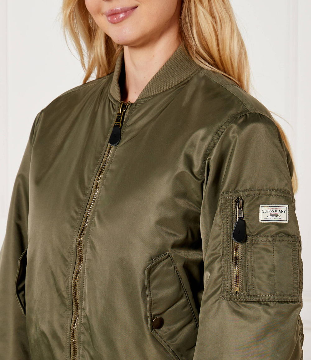 Куртка бомбер Guess Jeans - хаки(W4YL01 WG932)