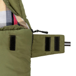 Спальный мешок NISUS TRAVEL XXL 400 зелёный (220х90) Hollowfiber (N-SB-H400-220x90)