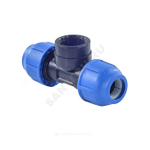 Тройник компрессионный ПЭ Дн 20х3/4"х20 ВР Ру16 RTP (РосТурПласт) 11600