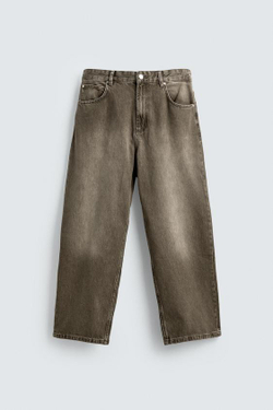 ZARA ДЖИНСЫ BAGGY FIT, ХАКИ