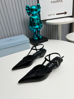 Prada Satin Slingback Pumps