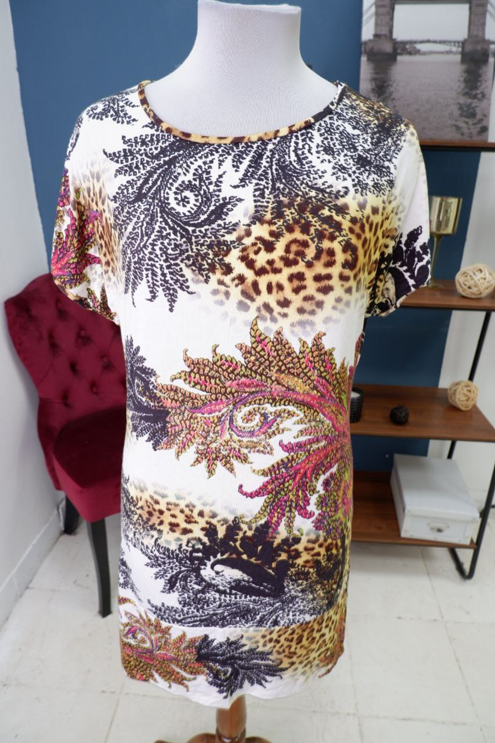 Платье-туника Red Apple с принтом 48 размер