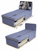 Кресло-кровать "Миник" 70 см, купон Котенок в клубках