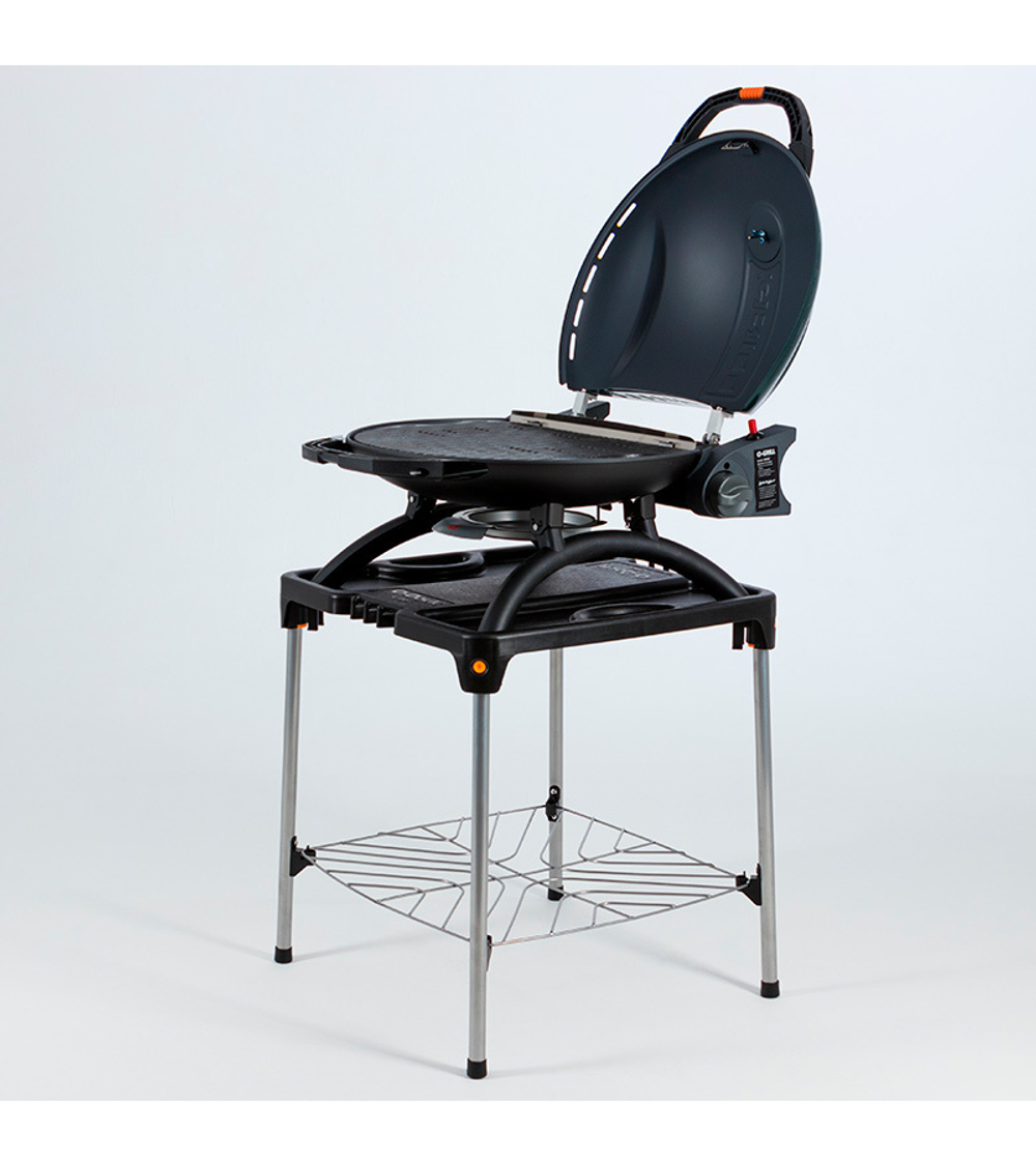 Гриль газовый O-GRILL 900МT bicolor черный-зеленый (в комплекте адаптер тип А)