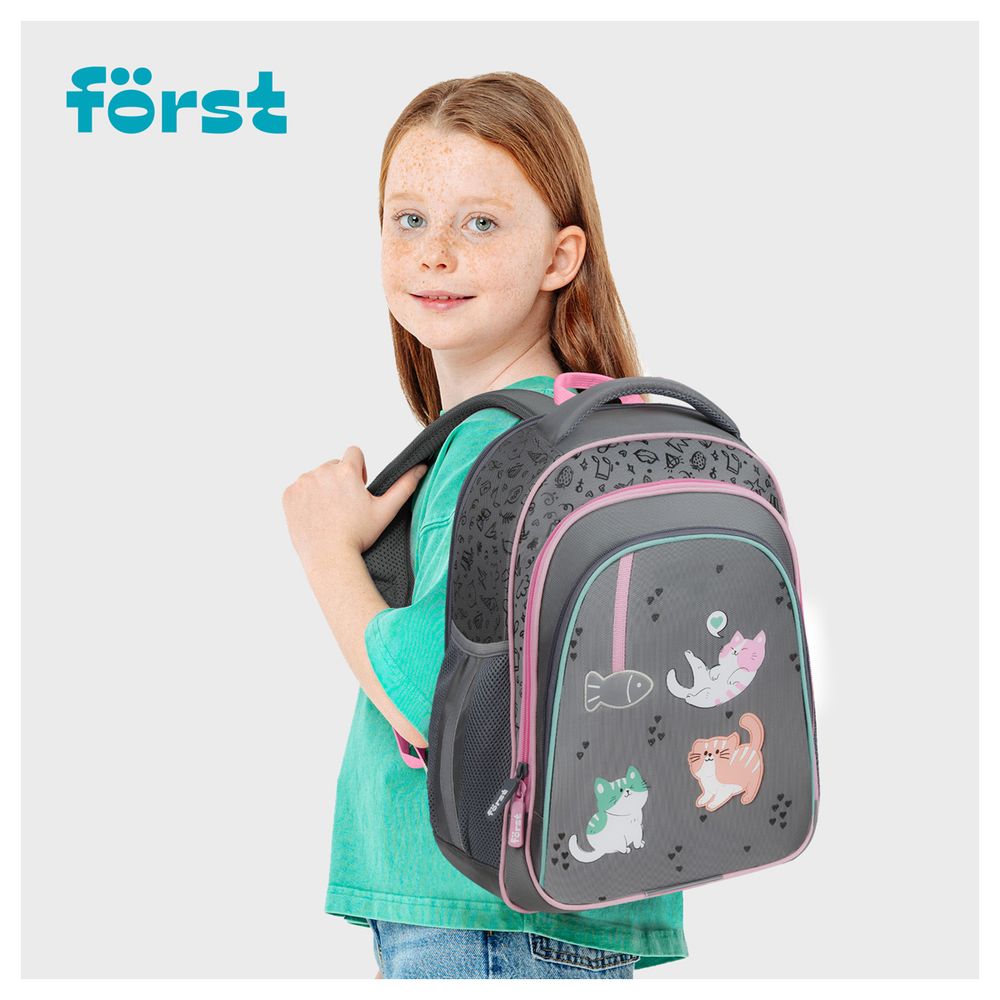 Ранец Forst F-Base Kittens 36х29х17см, 3 отд., с анатомической спинкой