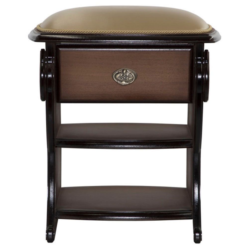 Табурет с ящиком Марта темно-бежевый