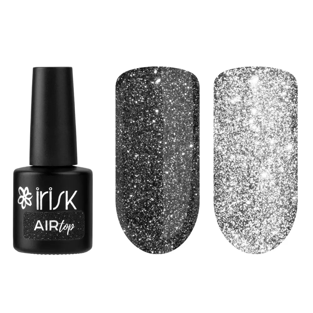 IRISK Топ светоотражающий без липкого слоя Air Top (01 Silver (мелкий)) 10 мл