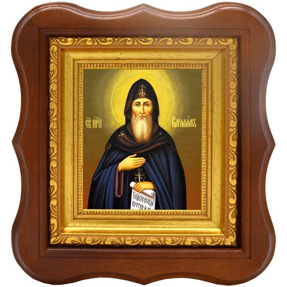 Варлаам Пинежский, Важский, Шенкурский, преподобный. Икона на холсте.