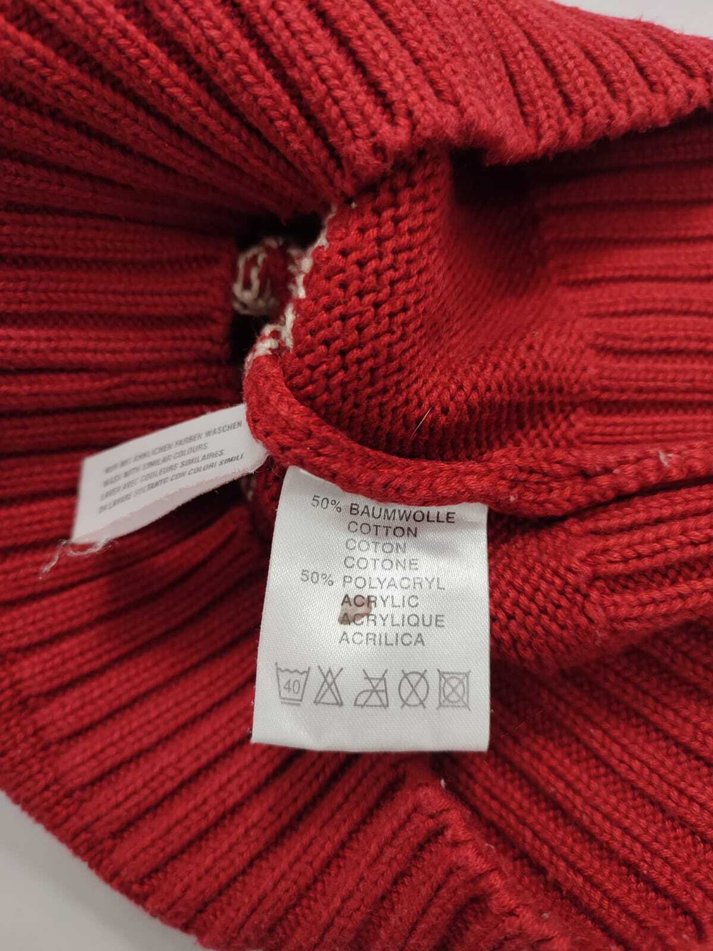 Джемпер с орнаментом на 9/12 месяцев