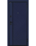 Дверь входная Витория Темная Лагуна/белый