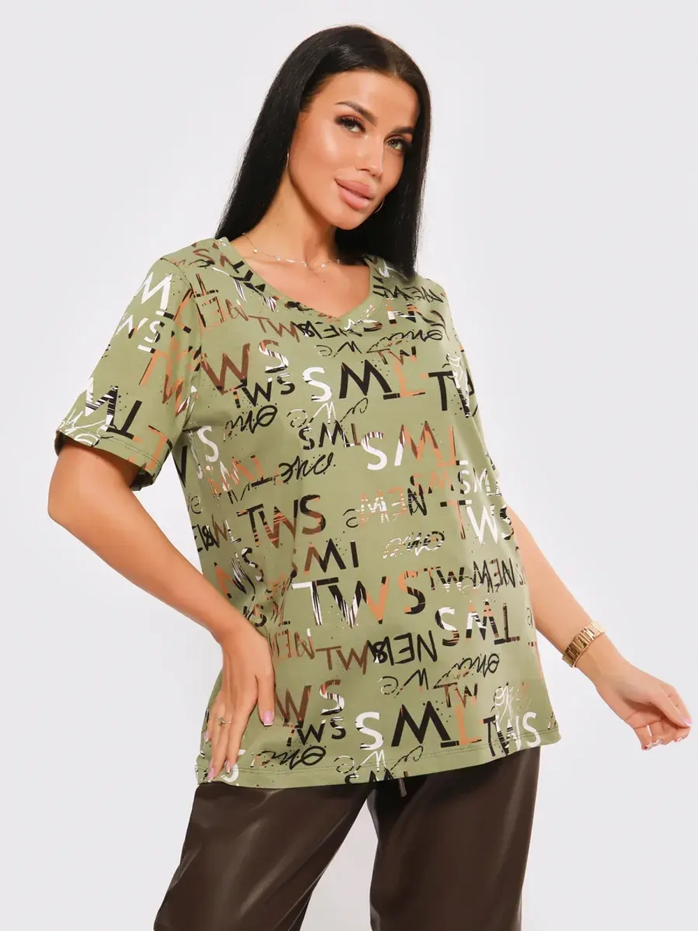 Футболка женская большие размеры