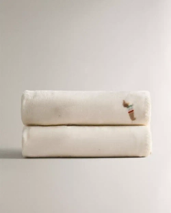 ZARA HOME ДЕТСКИЙ ФЛИСОВЫЙ ПЛЕД С ПРИНТОМ, РАЗНОЦВЕТНЫЙ