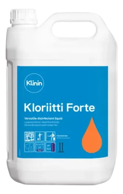 Klinin: Клоритти-Форте 5л дезинфицирующее средство на основе активного хлора