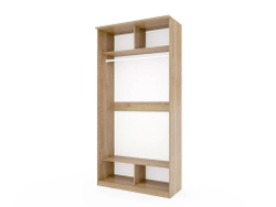 Шкаф купе Модерн 1190х600 2-х дверный фотопечать №4 ясень