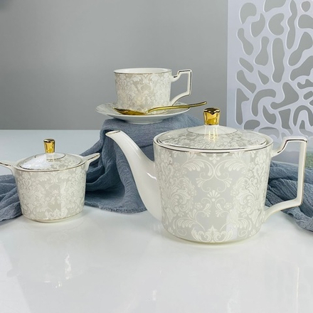 Lenardi 244-059 Чайный сервиз 16пр. 280мл в под.уп.(х4)Фарфор