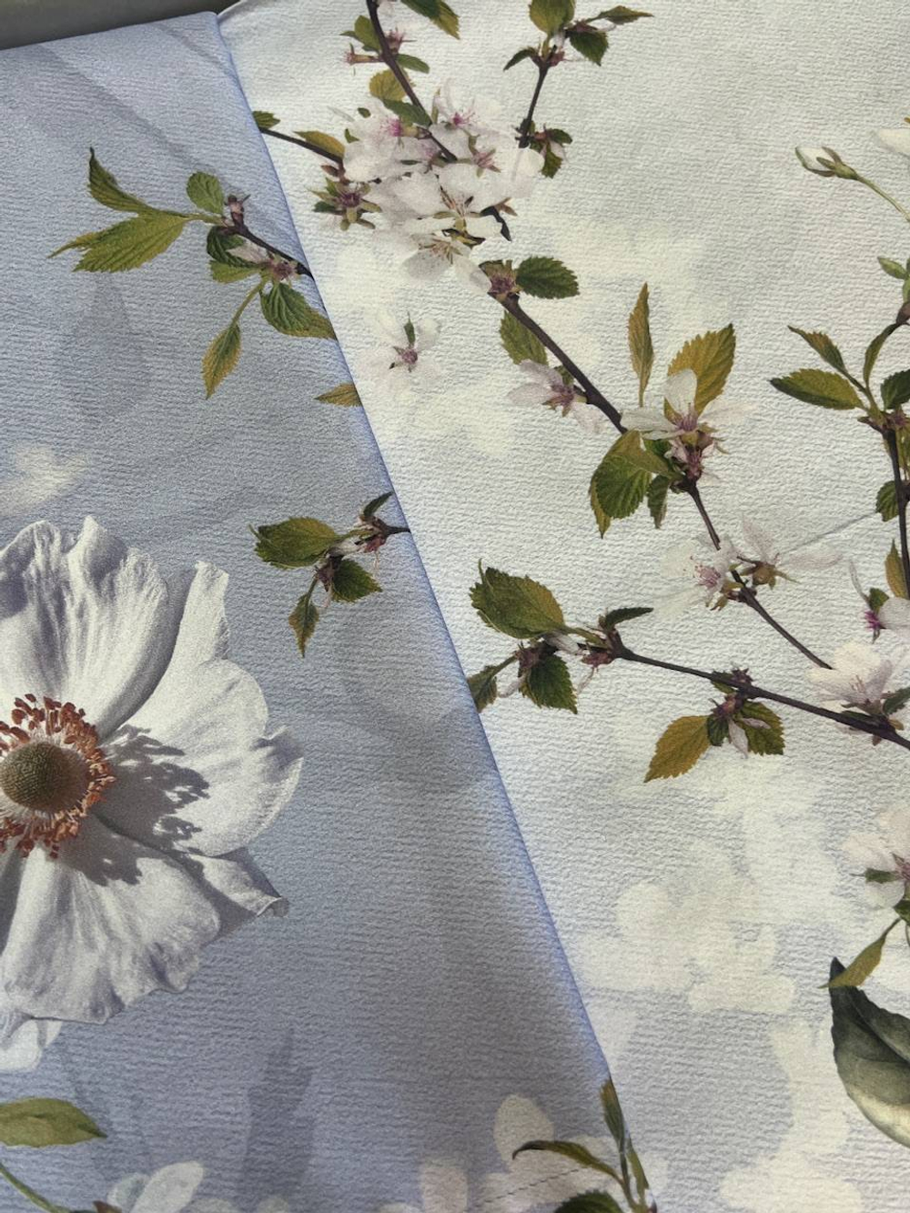 Постельное белье 2 спальное евро Mirabello Gardenia Sweet васильковое