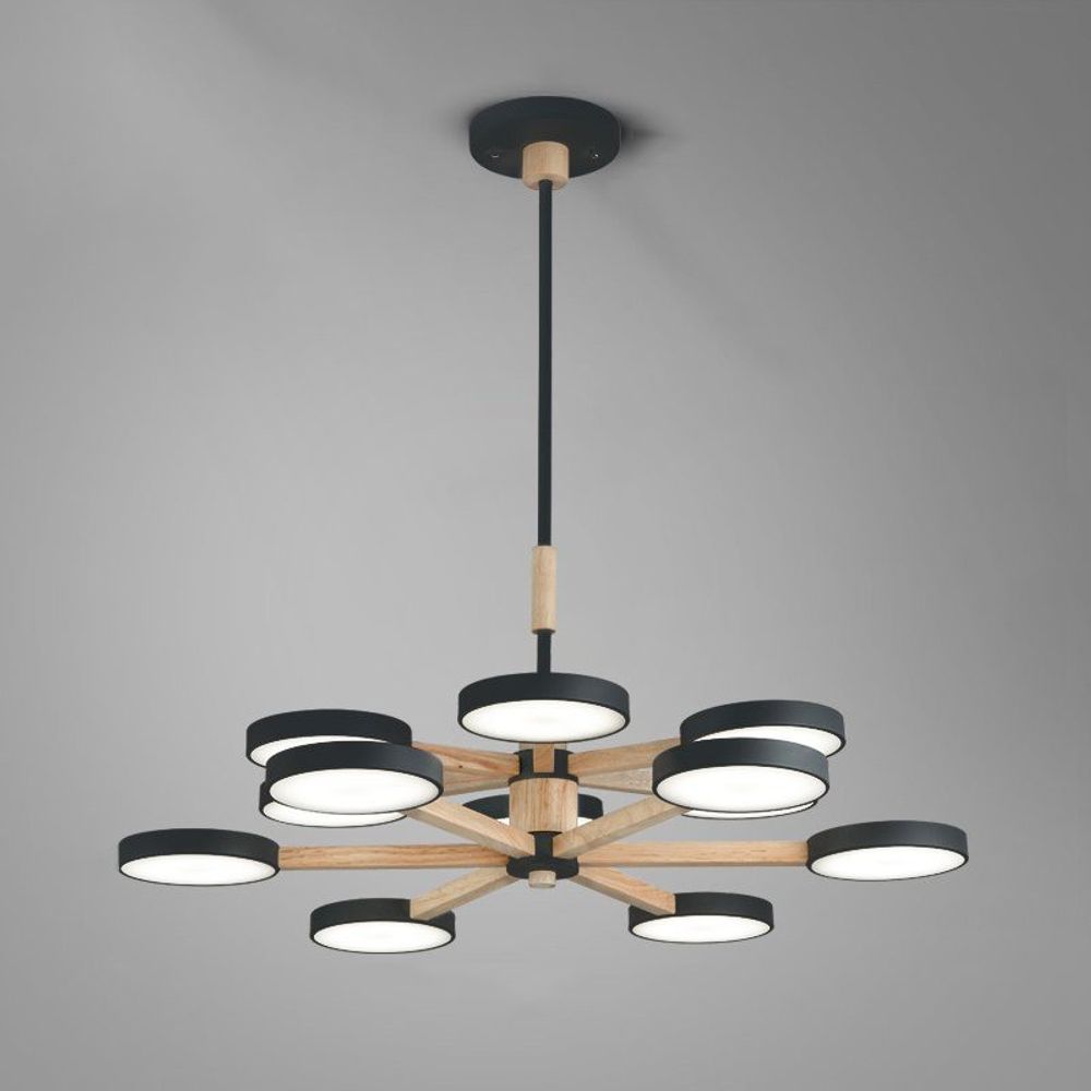 Люстра на штанге TURNA DBL L12 Black