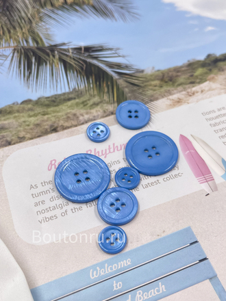 Пуговицы натуральный перламутр синие скидка