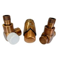 Комплект термостатический SCHLOSSER 1/2 трёхосевой, правый, для меди, латунь антик