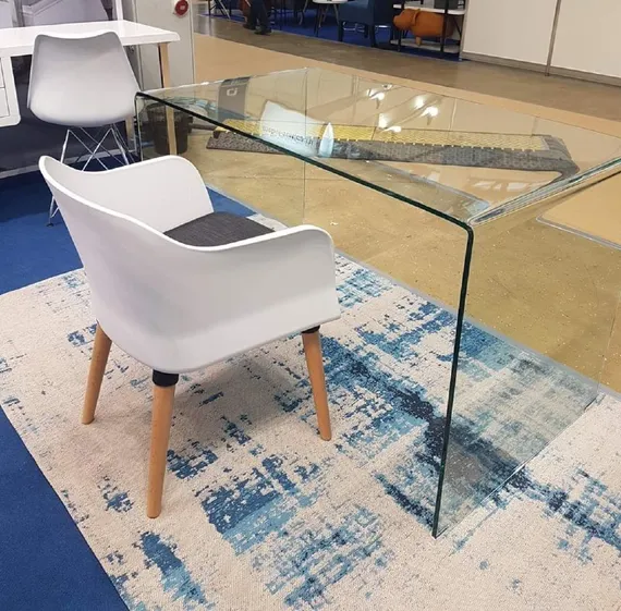 Стеклянный письменный стол Glass 125х70 см