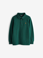 Поло с длинным рукавом для мальчика Next 151-783, Темно-зеленый