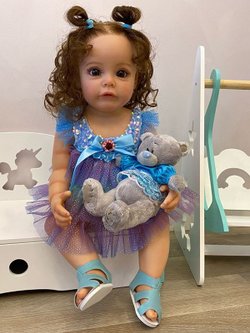 Кукла Реборн виниловая 55см в пакете (FA-010)