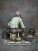 Статуэтка. Фарфор. Жестянщик. Capodimonte. Италия