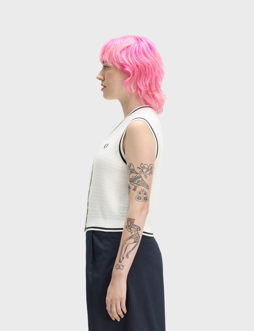 Жилет FRED PERRY Bttn-Through Txtrd Knit Tank