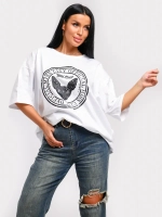 Футболка оверсайз больших размеров принт