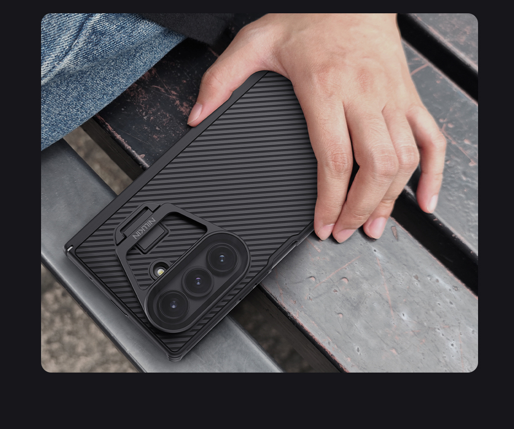 Чехол с MagSafe на смартфон Samsung Galaxy Fold 7, серия CamShield Prop Magnetic от Nillkin (версия с прозрачной крышкой объектива)