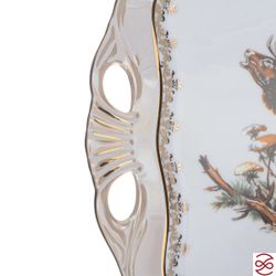 Блюдо квадратное Queen's Crown Aristokrat Охота бежевая 30*25 см