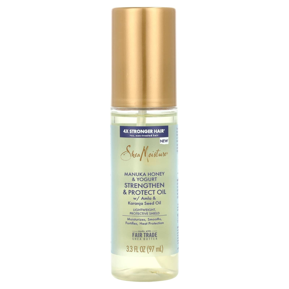 SheaMoisture, Strengthen & Protect Oil, мед манука и йогурт, 97 мл (3,3 жидк. унц.)