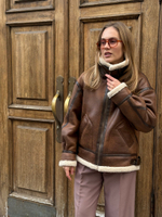 Дубленка Винтаж карамель