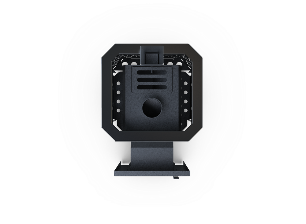 Банная печь Душа- 15 Сетка Лист Ивы Закрытая Каменка стекло 8мм