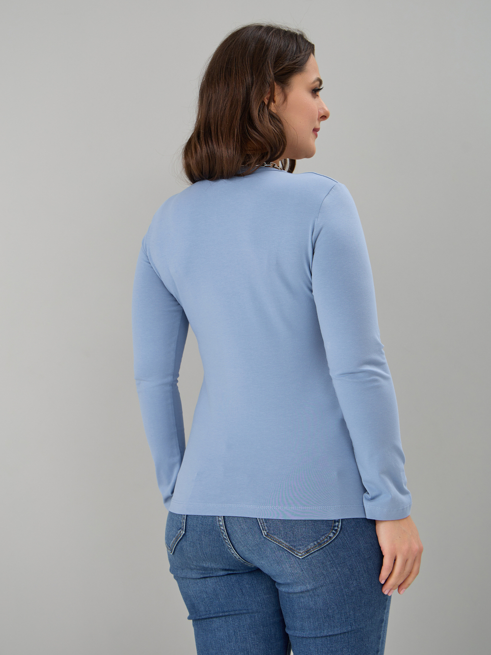 Лонгслив ЛНкл-080/небесный