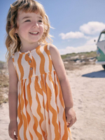 Сарафан для девочки Next AG9-812, Оранжевый, Белый