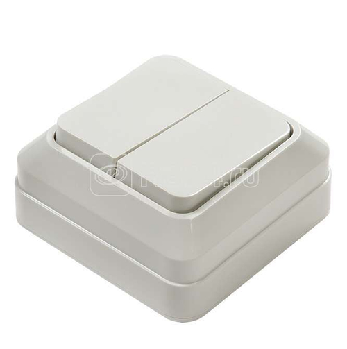 Выключатель BOLLETO 2кл. ASD накл. бел. 7023-W