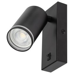 Светильник настенный ЭРА WL19 BK GU10 MR16 IP20 черный