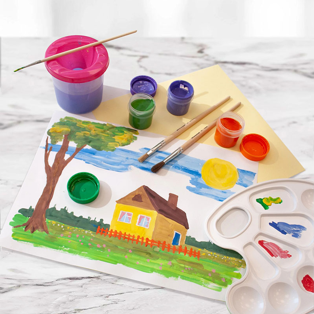 Гуашь Silwerhof "Монстрики", 16 цветов, 20 мл, картон