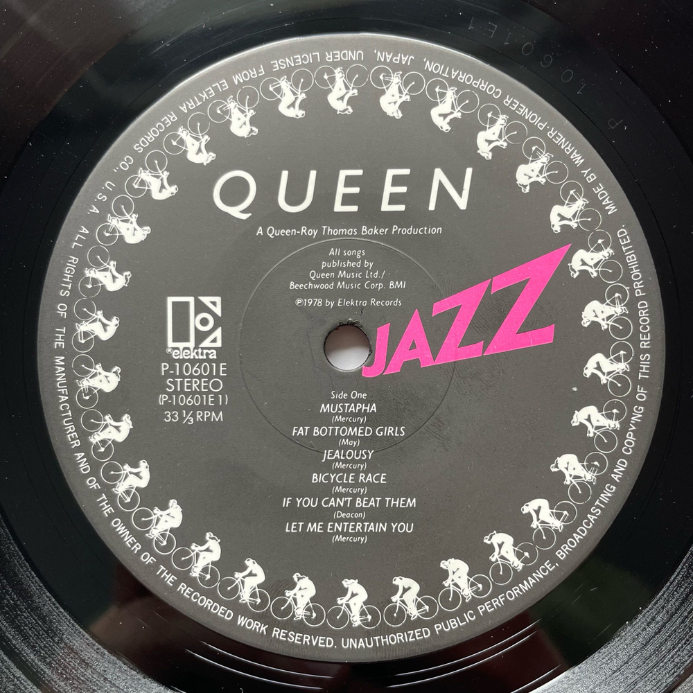 Винтажная виниловая пластинка LP Queen Jazz (Япония 1978) (Оби, Постер)